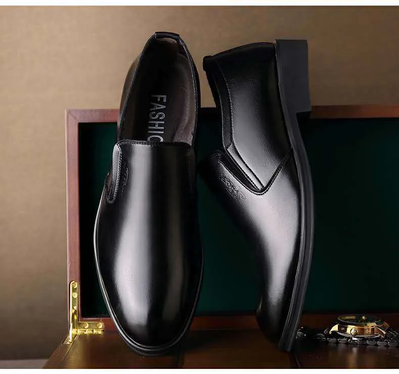 New Men's Dress Shoes High Quality Leather Dress Shoes Men's Office Shoes
