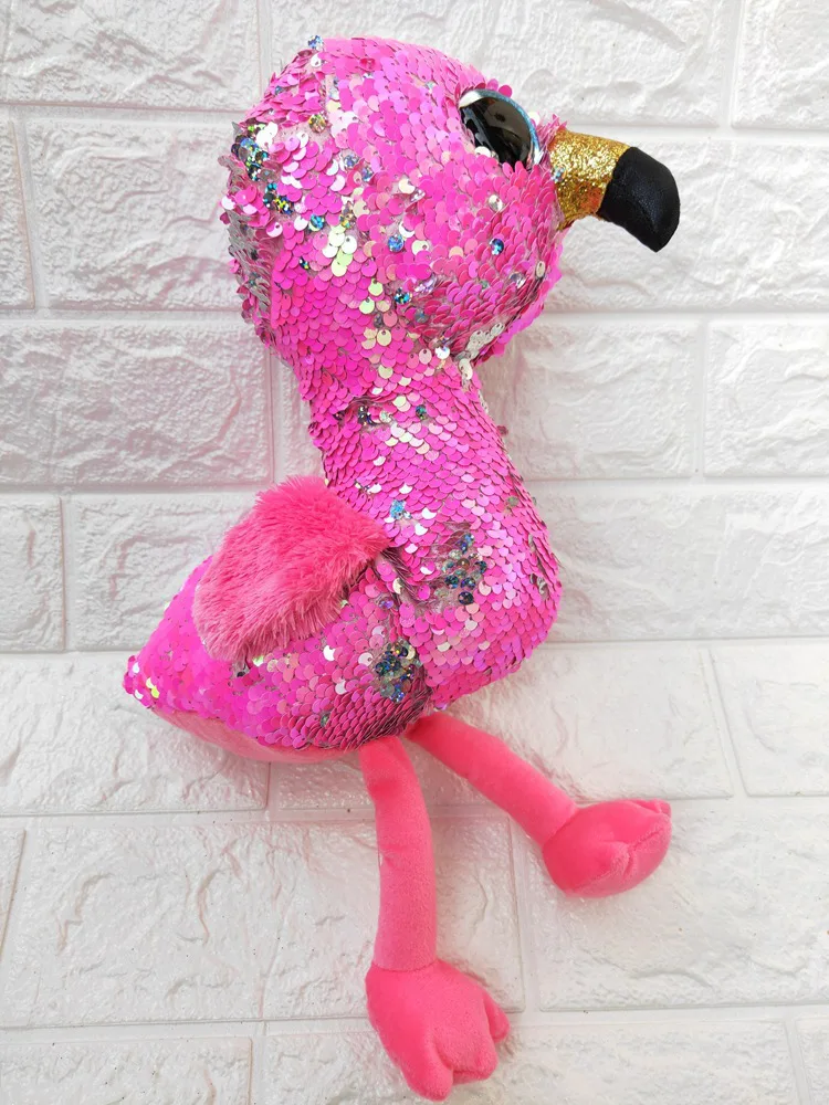 Xux Plush Cute Sequin Unicorn Owl Horse Rabbit Big Eyes Sequin Animal ...