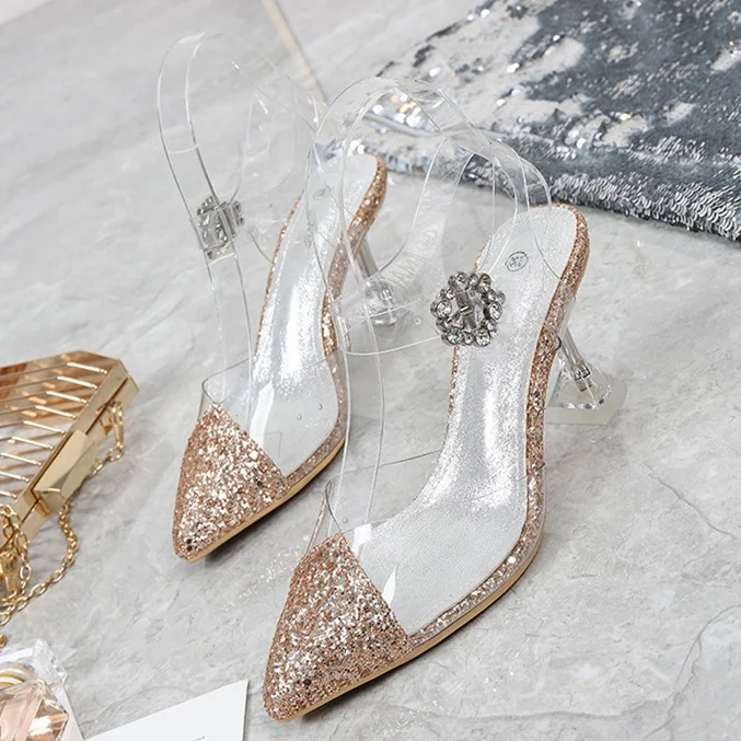 perspex heels size 12