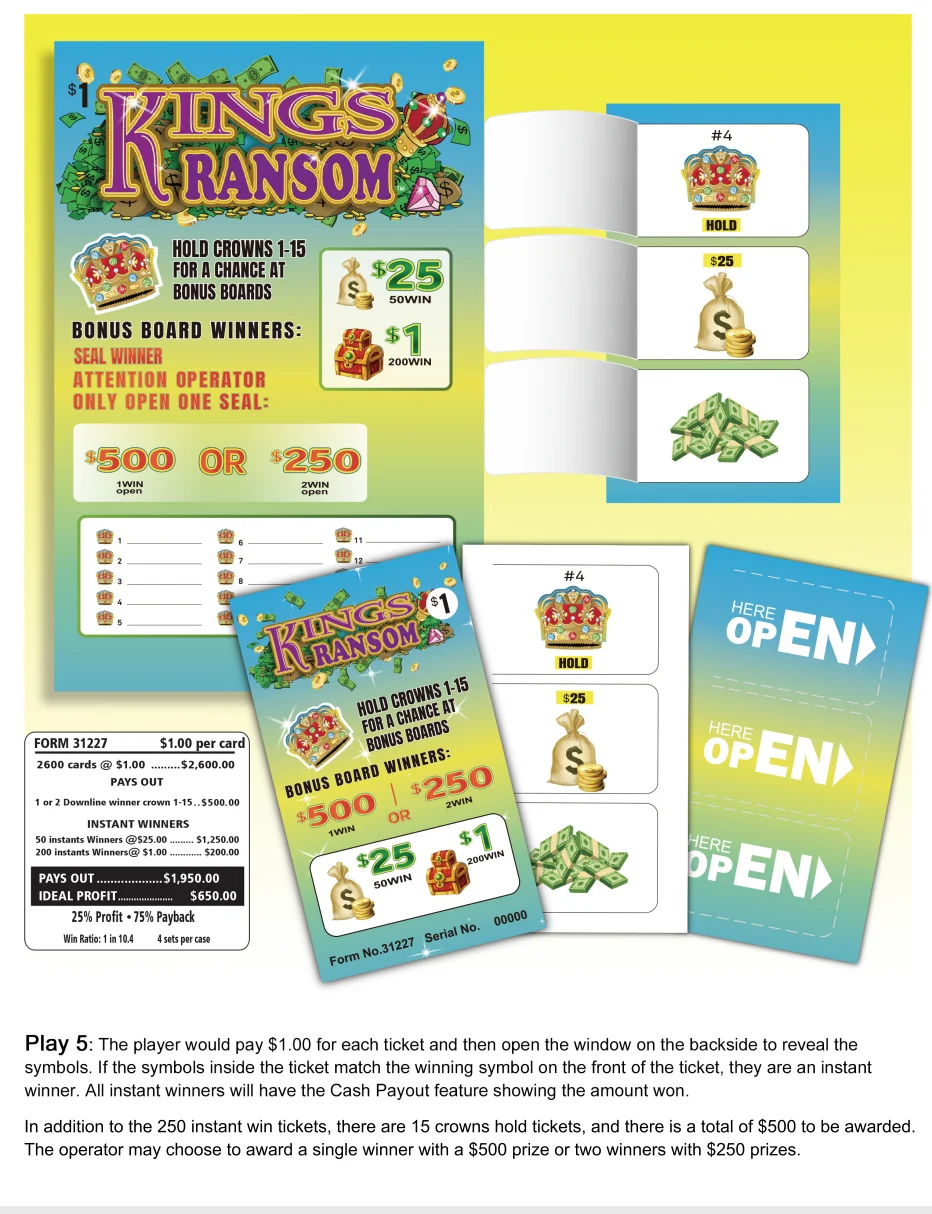 Oem Odm Custom Pull Tabs Cards Pull Tabs Break Open Lottery Tickets