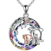 Argento - Elefante Madre e Cucciolo