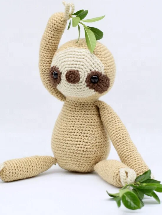 Wholesale New Handmade Sloth Planter Amigurumi Crochet Animals Toys Hanging  Sloth Planter Crochet Sloth Planter Crochet Toys