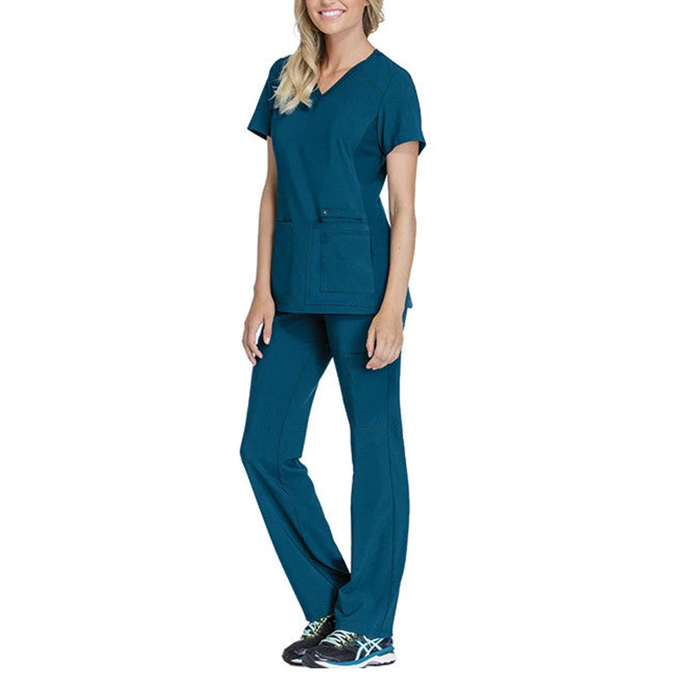 Best Quality Ecofriendly Uniforms Scrubs Uniforms Sets Vneck Knit