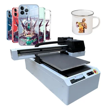 Uv Printer Flatbed Machine Hoson Board I3200*2 Uv Flatbed Printer 6090