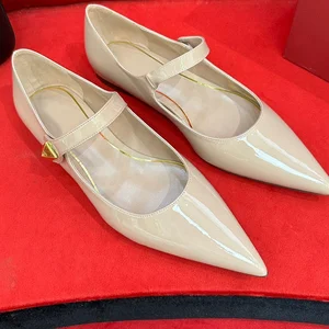 Ladies Shoes Wholesale Scarpe Donna Simple Flat Bottomed Genuine Leather Women's Fashionable Shoes Office Shoes for Women