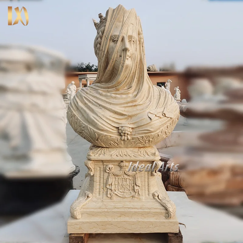 理想芸術の名作、彫刻されたベールをかぶった聖母ゴヴィーノ