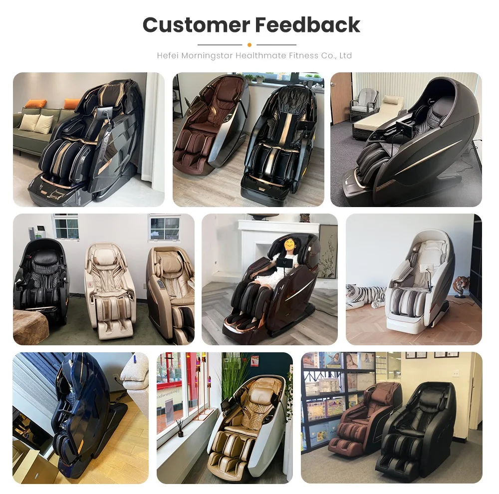 Mstar Free Delivery Genuine Leather Massage Chair 4d With Head Massage