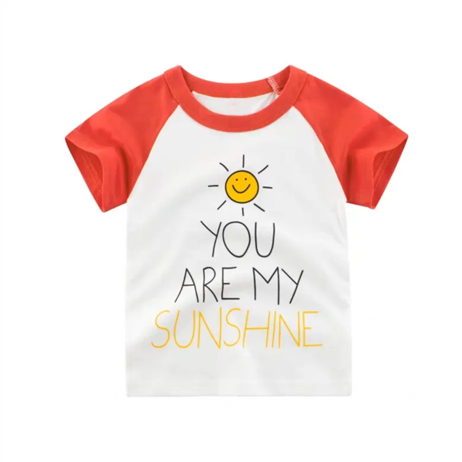 
Изготовление на заказ Печать логотипа 100% хлопкового трикотажа самые мягкие два тона для малышей с буквенным принтом для малышей, футболка с принтом 