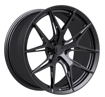 Wholesale 18\" 19\" 20\" Custom Alloy Wheels Rim Black Silver Edge Forged Car Wheels 35mm ET New PCD Customized Surface