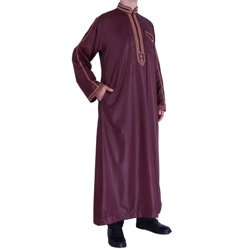 chinese dress ladies Dsgzkk Thobe for Men,Men Robe Muslims Dresses Djellaba Simple Shirts Arabic  Dress with Arab Head Scarf Men Ethnic Clothing at Amazon Men's Clothing  store main image 0
