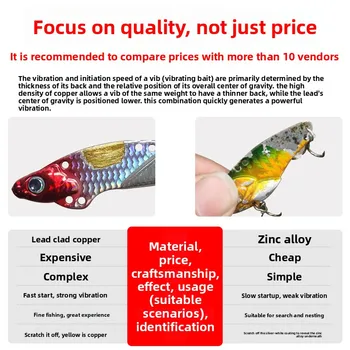 Hammaz Cheetah Iron Plate Lead-coated Copper Far-cast Artificial Hard Bait Hooks Tremor Rotating Sequins Cushion Bass Luya Bait – Hard Lure – view 5