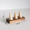 Puntera de madera de nogal para tres dedos.