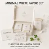 Minimal White Favor Set