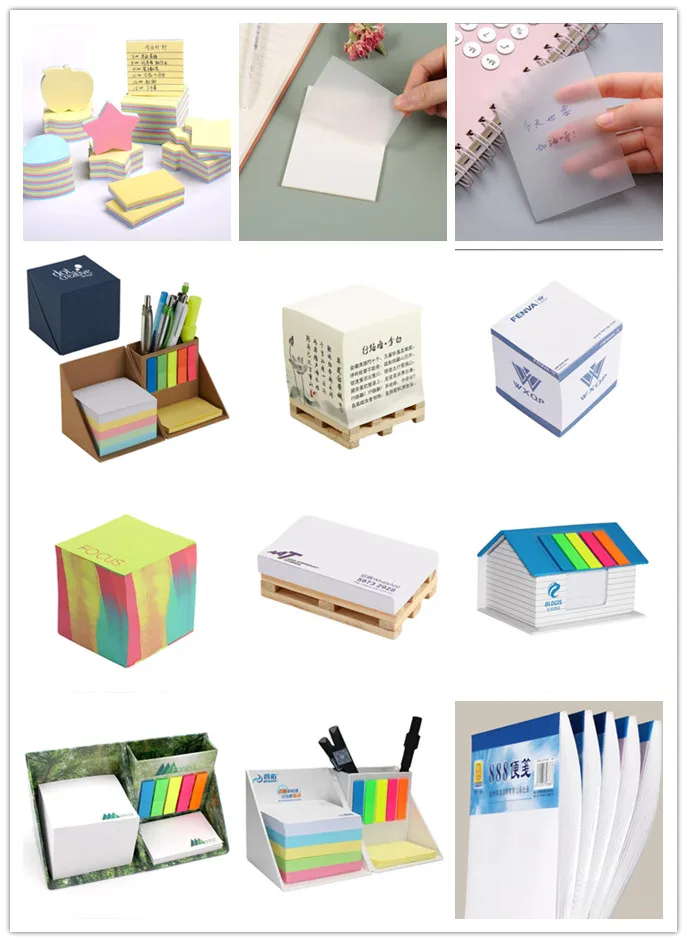 Promotional Gifts Stationary Sticky Notes Cube Memo Box Pad With Pen ...