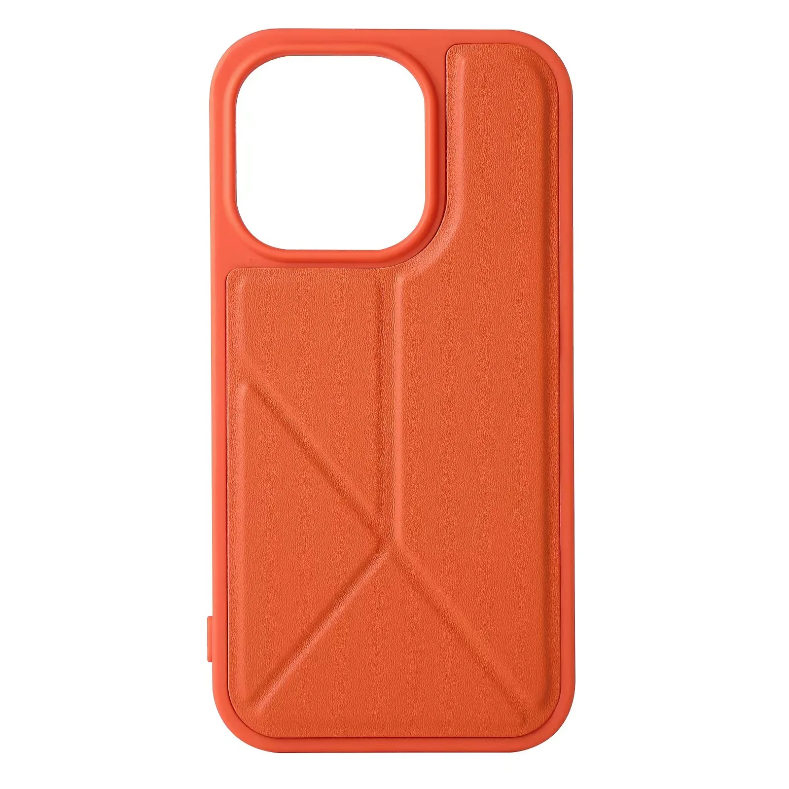 New design Pu Leather foldable holer Phone Case Cover With pu Brackets For Iphone 16 15 14 13 12 11 Plus Pro Max