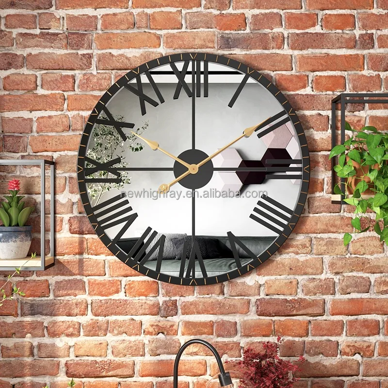 Retro Industrial Nonticking Wall Clock Designs Buy Wall Clock