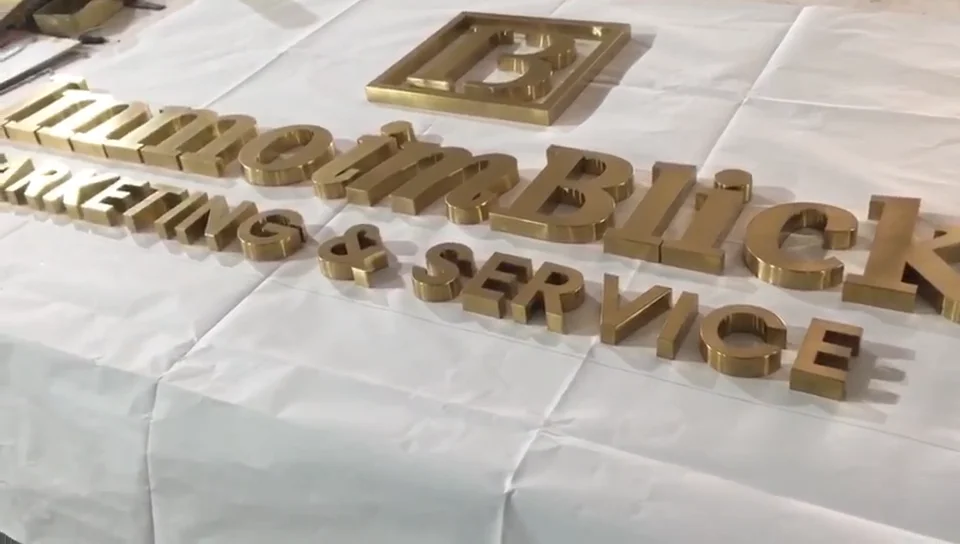 Metal Wall Letters Gold 3d Signs Small Metal Alphabet Letters Logo