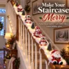 Ensemble de trois décorations d'escalier de Noël