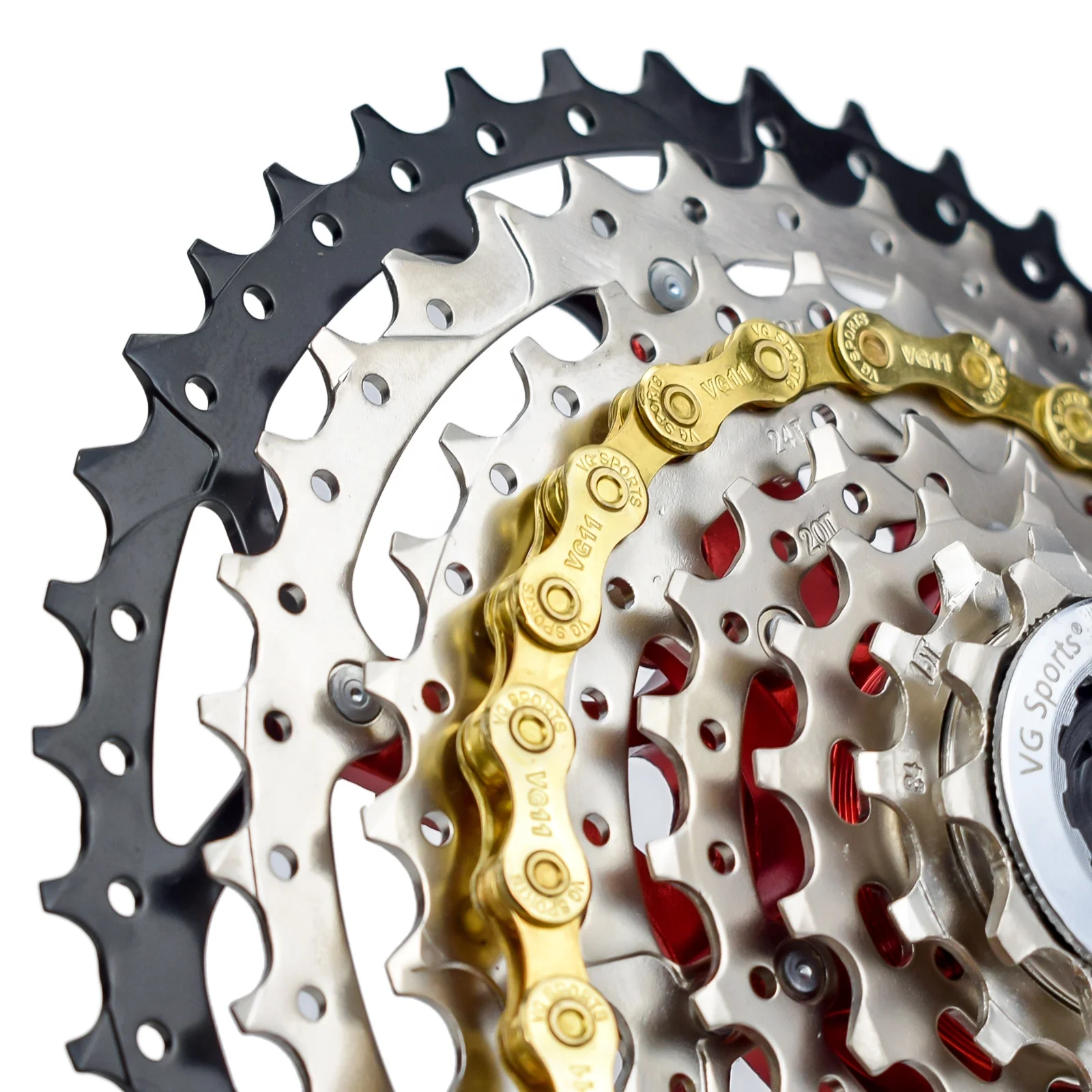 VG Sports Gold Chain Bicycle - Durable MTB & Road Bike Chain