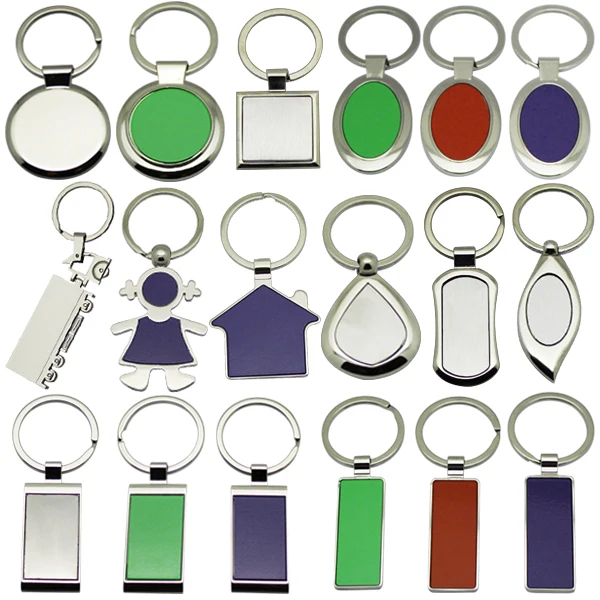Low Price Hot Selling High Quality Custom House Shape In Bulk Keyring Keychains Carve Blank Metal Keychain