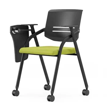 Training chair with writing table foldable office chair