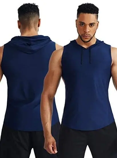 JL Hot Summer Mens Workout Sleeveless Vest Muscle Tank Tops Solid Color Quick Dry Dark Gray Gym Tank Top Men