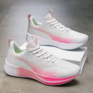 KICKSLOE Men's Breathable Running Shoes High Lace-Up Walk Soft Light Weight Casual Sneaker Fashion Women Sport Shoes