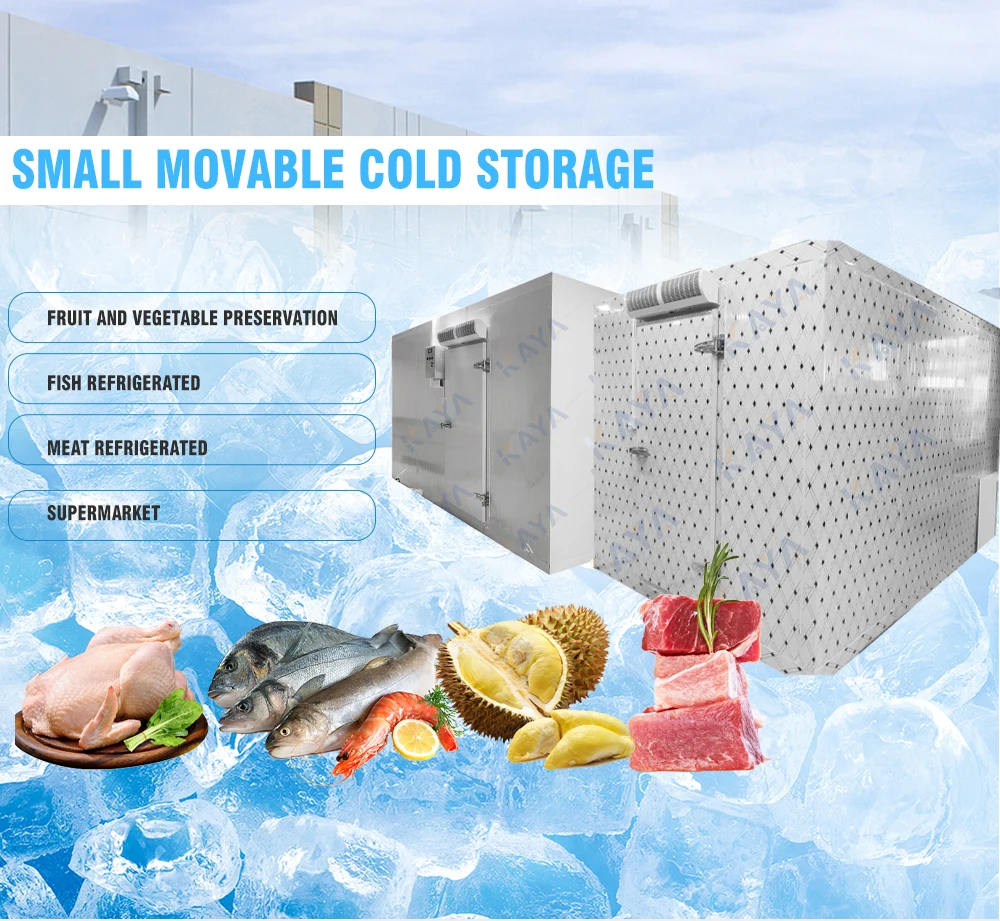 Walk In Cold Store Movable Commercial Mini Walk-in Freezer New Condition Air Compressor Movable ...
