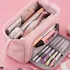 Boat-shaped pencil case-pink