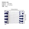 dark blue, 2-tube straight stripe, net floating row