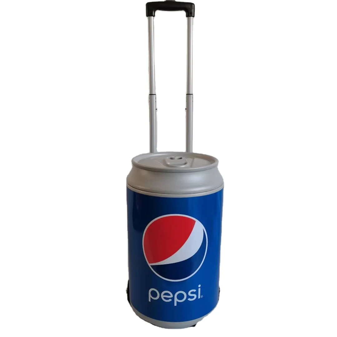 5 Gallon Factory Custom Beer Wine Ice Bucket Can Barrel Cooler Box Can Shaped Ice Cooler with Wheel Trolley