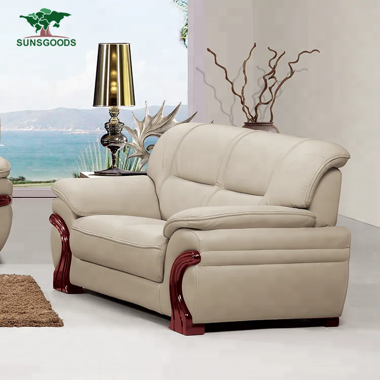 Violino 1345011 White Leather Sofa, Dunk & Bright Furniture