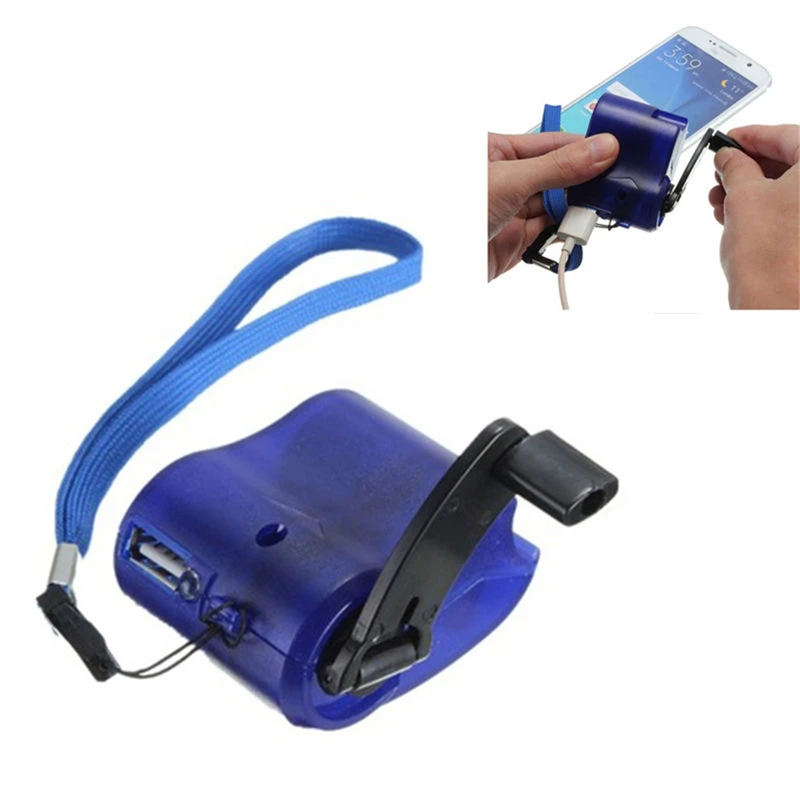 Store Hand Crank Generator + Charger Emergency Power Supply Portable Phone Charger