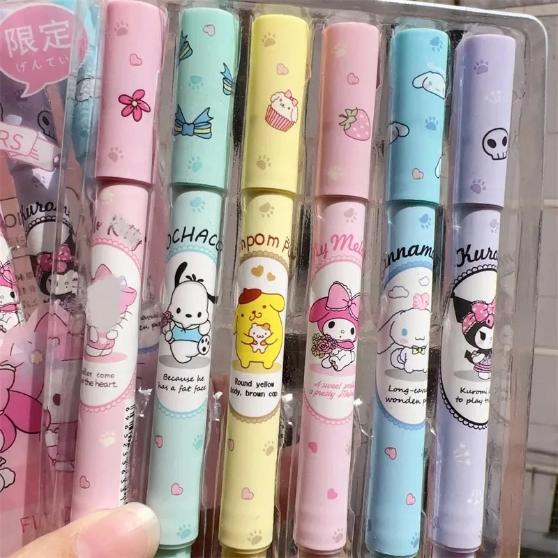 Douluo Kawaii Sanrioo Fluorescent Pen Kuromi My Melody Cinnamoroll ...