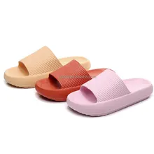 HOT SELLING flexible Home Slippers Fashion Non-slip EVA Slides Woman Sandals Summer Flip Flops for women and men