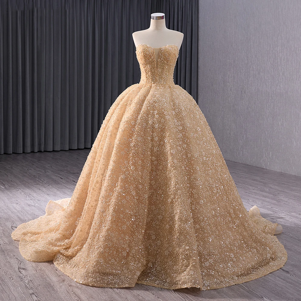 Rs241036 Square Neck Backless Glitter Ball Gown Odm