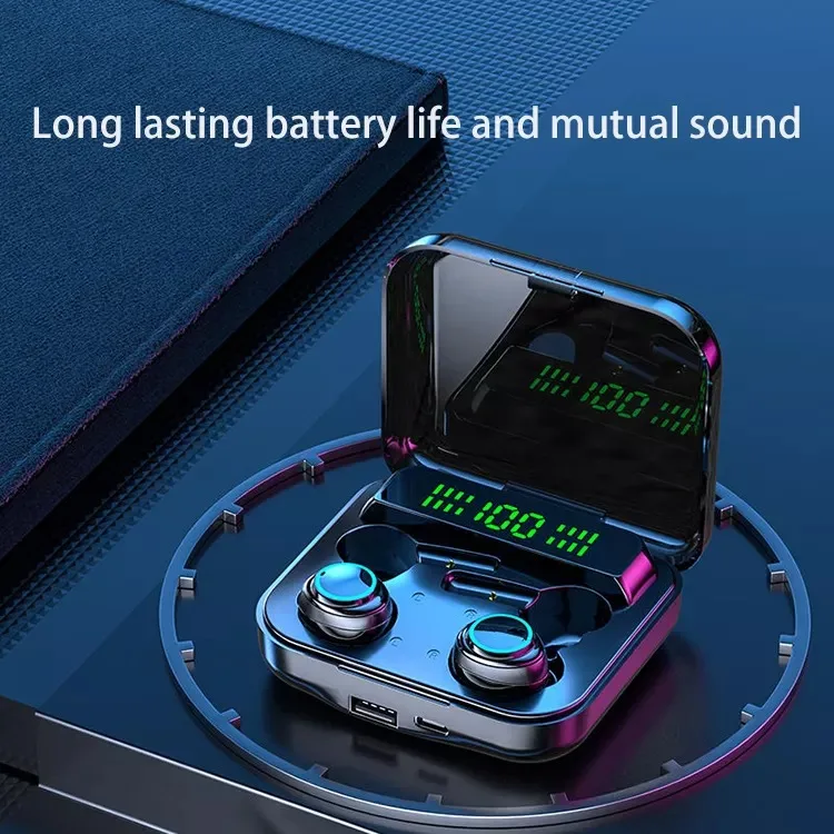 M21 TWS Headphones With Microphone Couple Wireless Earphone 9D Stereo Sports Waterproof Four Earbuds Headsets PK M22