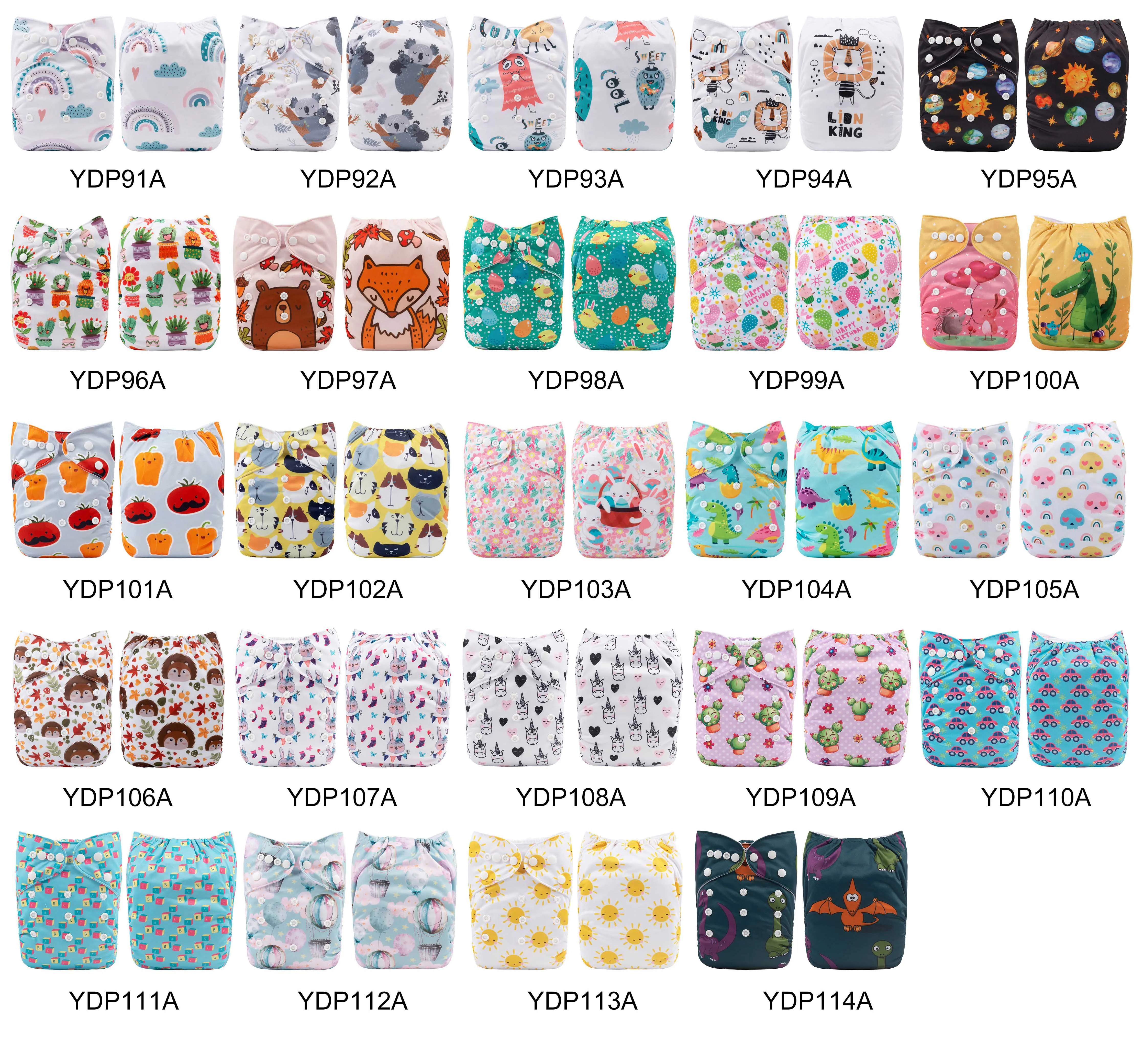 Reusable Baby Nappies Washable Baby Pocket Diapers Stoffwindeln Pañal Pannolini 