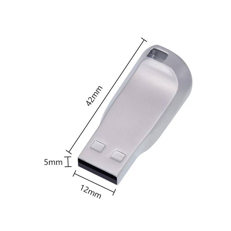 Stainless Steel Small Metal Oem Company Gift Custom Logo Usb Falsh Drive Flash Disk 1gb Mini Usb 16gb 32gb 2.0 Usb Stick Memory - ANKUX.COM