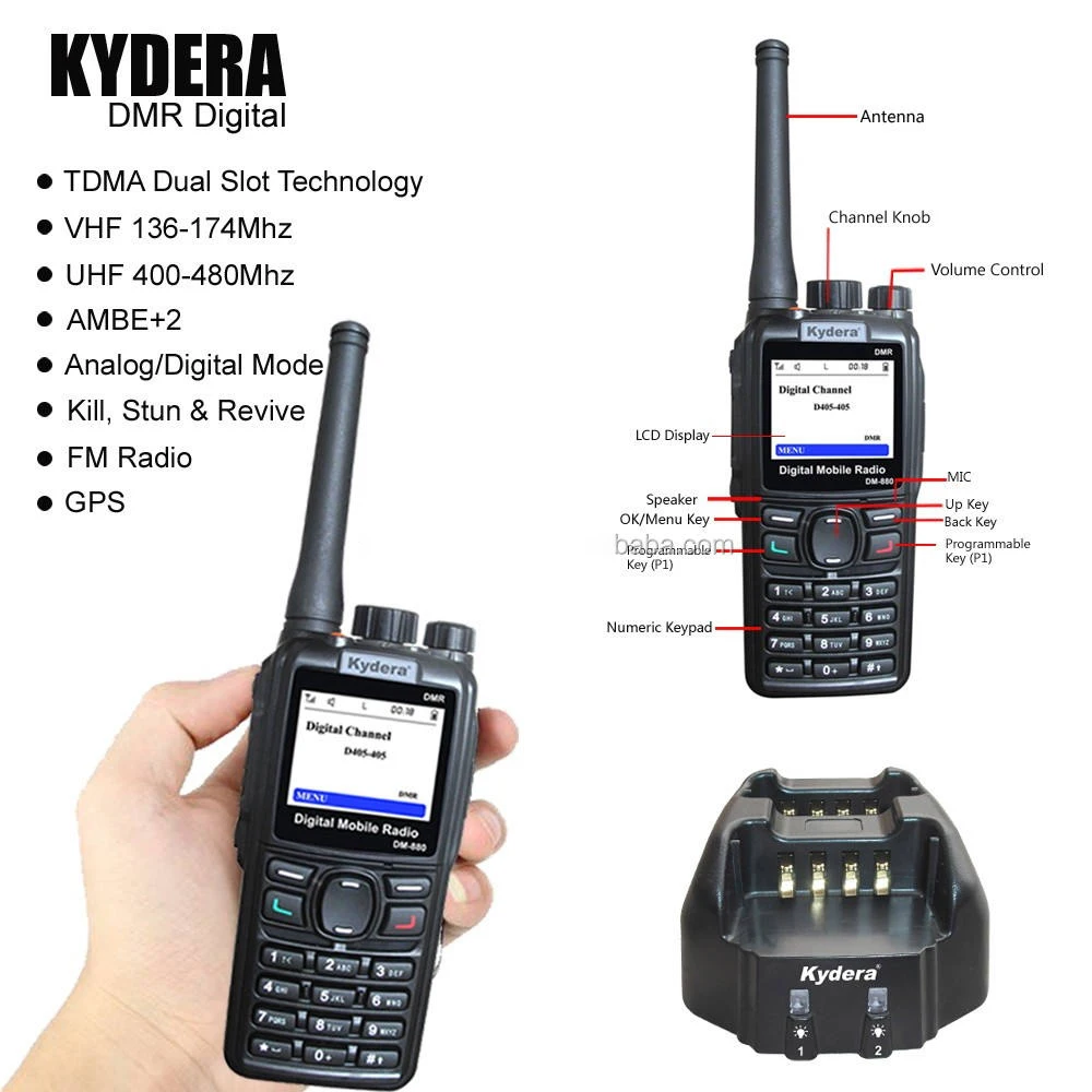 Wholesale Kydera Dm880 With Scrambler Compatible Mototrbo Woki Toki
