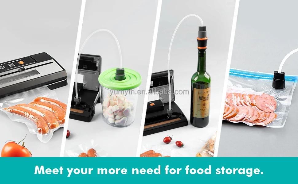 Compact Vacuum Sealer With View Window and Bag Cutter Automatic Food Sealer