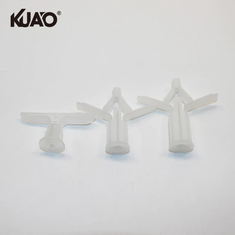 Butterfly Toggle Drywall Anchor Nylon Plug White Toggle Anchors Wing Style Features a Solid Support bar