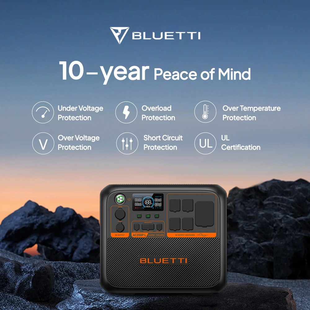 Bluetti Solar Power Electricity Generation Portable Solar Energy System 3 Dc Output Solar Ac Power Bank Station