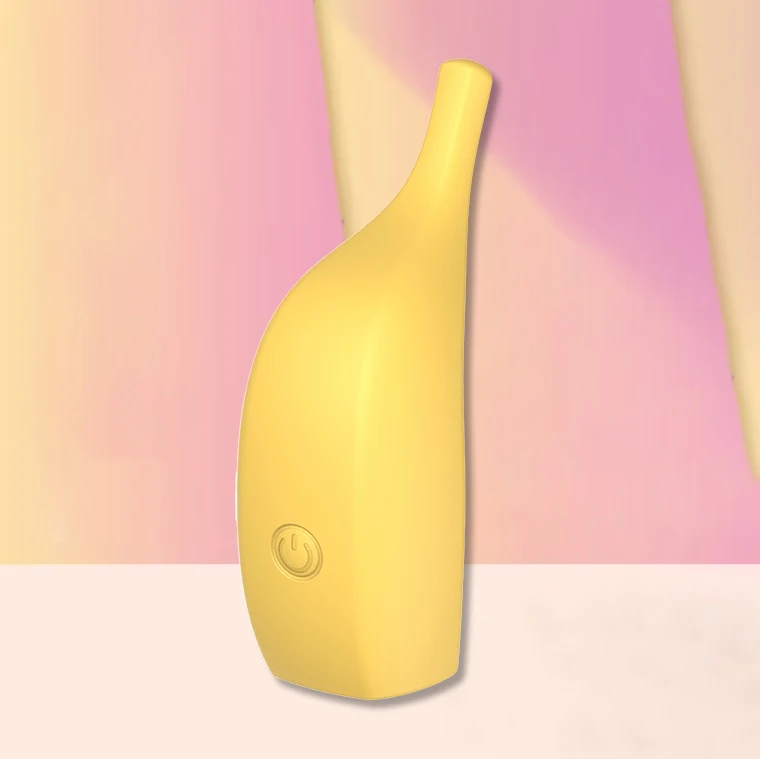 Magnetisch aufladbares Sexspielzeug für Erwachsene, 10 Frequenzen, gelbe bananenförmige Liebes-Ei-Vibrator-Frucht für Vibrationsvibrator_voghion.com