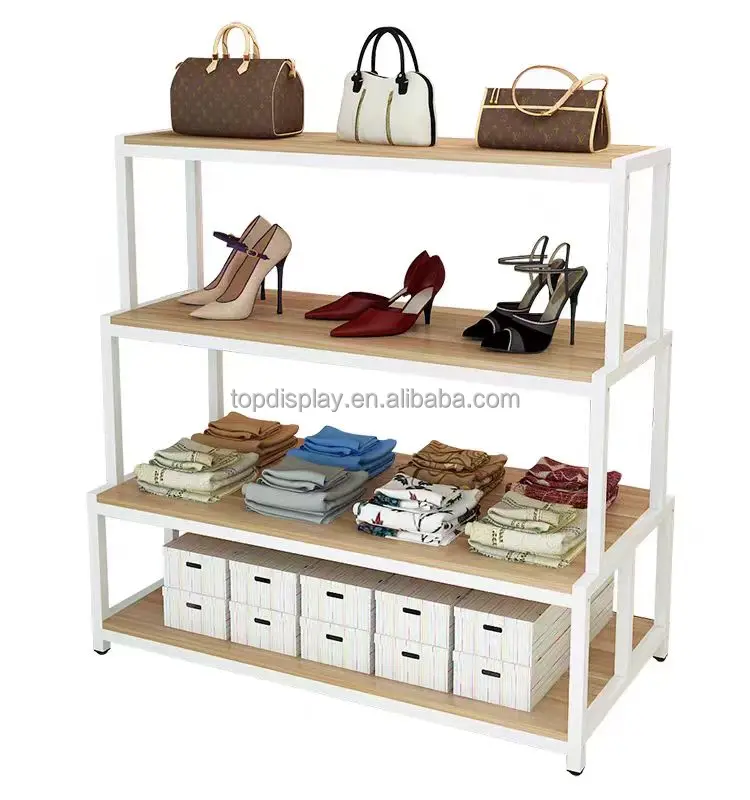 Store Promotion Retail Shelf Cosmetic Display Shelves Shoe Display Rack  Bag Display Stand