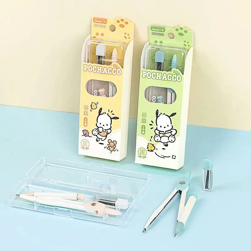 Широкий 84263 Pacha компасы для учащихся начальной и средней школы Милая анимация студентов инструменты рисования с высокой цветовой