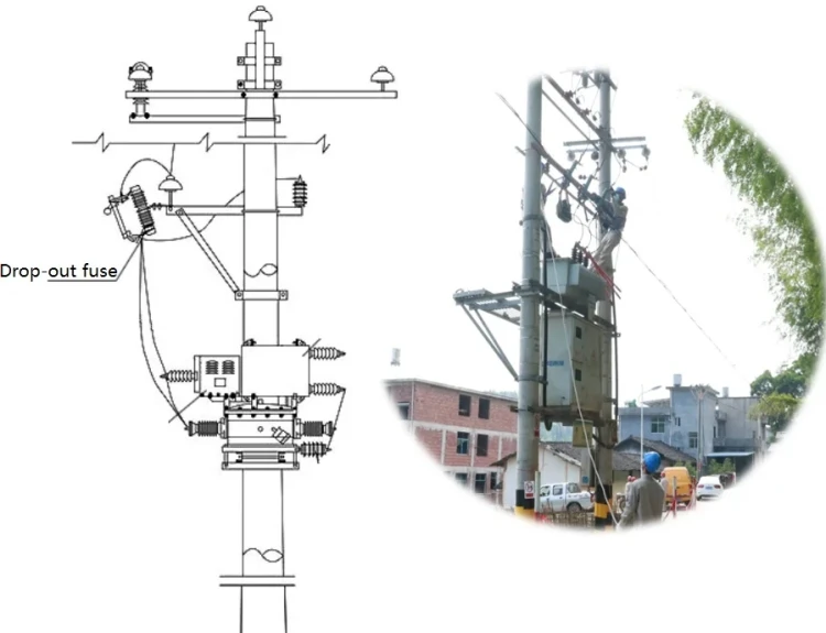 RW12 100A 200A Series 15-36KV Outdoor High Voltage Drop-out Fuse  Sales 15KV 24KV 100-200A High Voltage Hrc Fuse Drop Cut Out