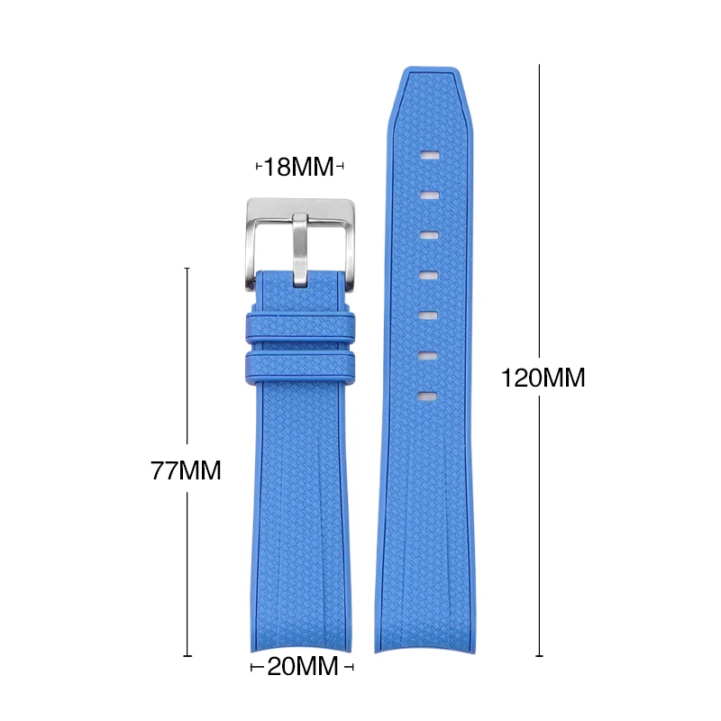 Cinturino in Silicone liquido di fascia alta di vendita caldo 20mm