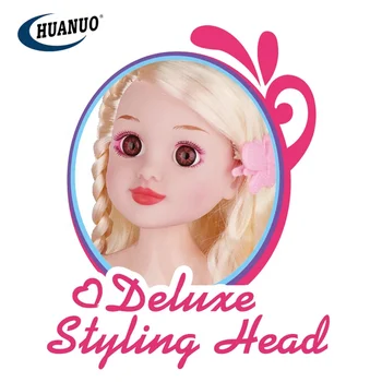 Novidade meninas boneca cabeça playset cabelo estilo boneca cabeça com  acessórios penteado jogo de beleza crianças moda brinquedo para meninas  presente - AliExpress