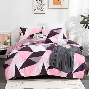 Not Easily Faded Skin-Friendly Luxury Jacquard Printing Cotton Bedding Duvet Cover Set
